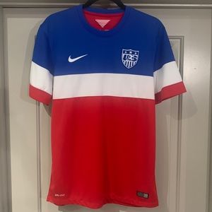 Authentic Nike USA men soccer jersey Bomb Pop 2014